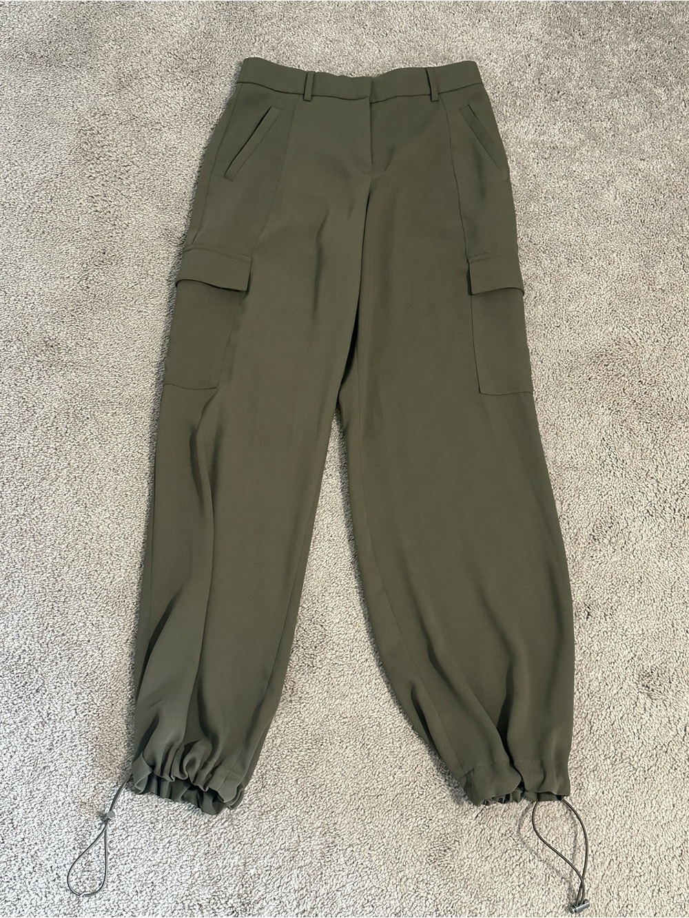 EXPRESS Olive Green Cargo Trousers